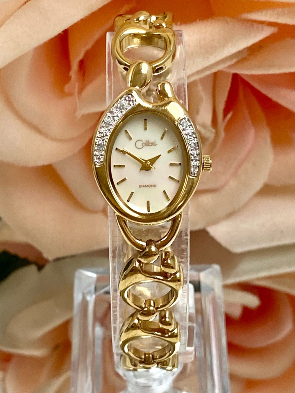 Vintage Colibri Diamond Accented Bezel "Janel Russell’s Mother and Child" Watch